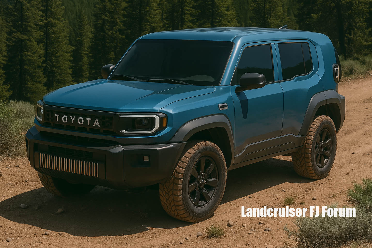 Land Cruiser FJ Land Cruiser FJ Images Preview Dark Blue 2027 2028 Land Cruiser FJ