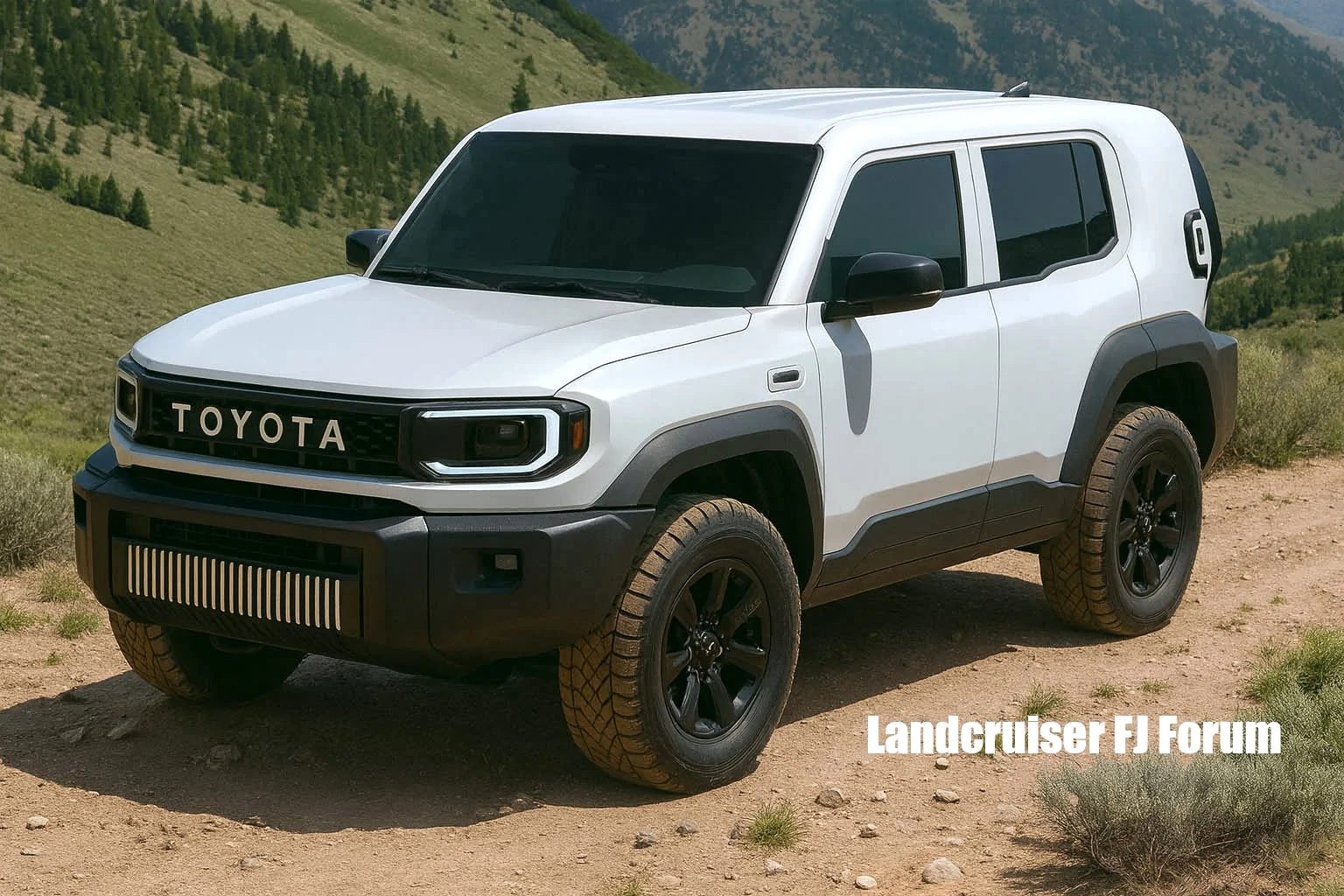 Land Cruiser FJ Land Cruiser FJ Images Preview White 2027 2028 Land Cruiser FJ